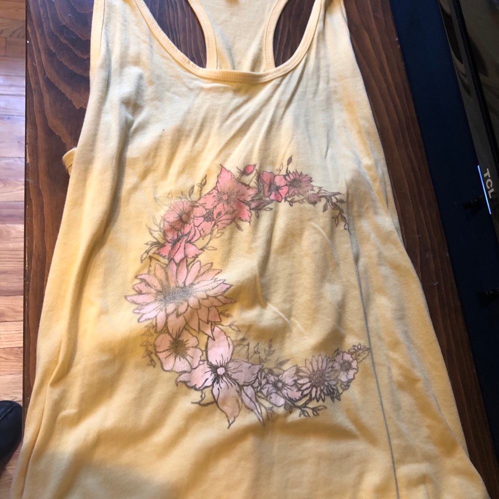 Floral racerback tank